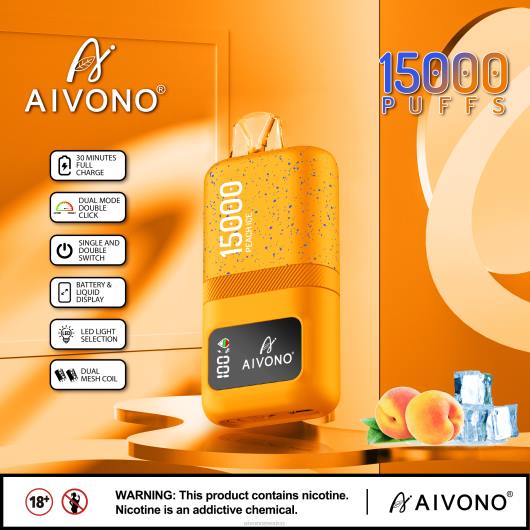 hielo de durazno Aivono AIM magic 15000 TRF459 | Aivono Vaper